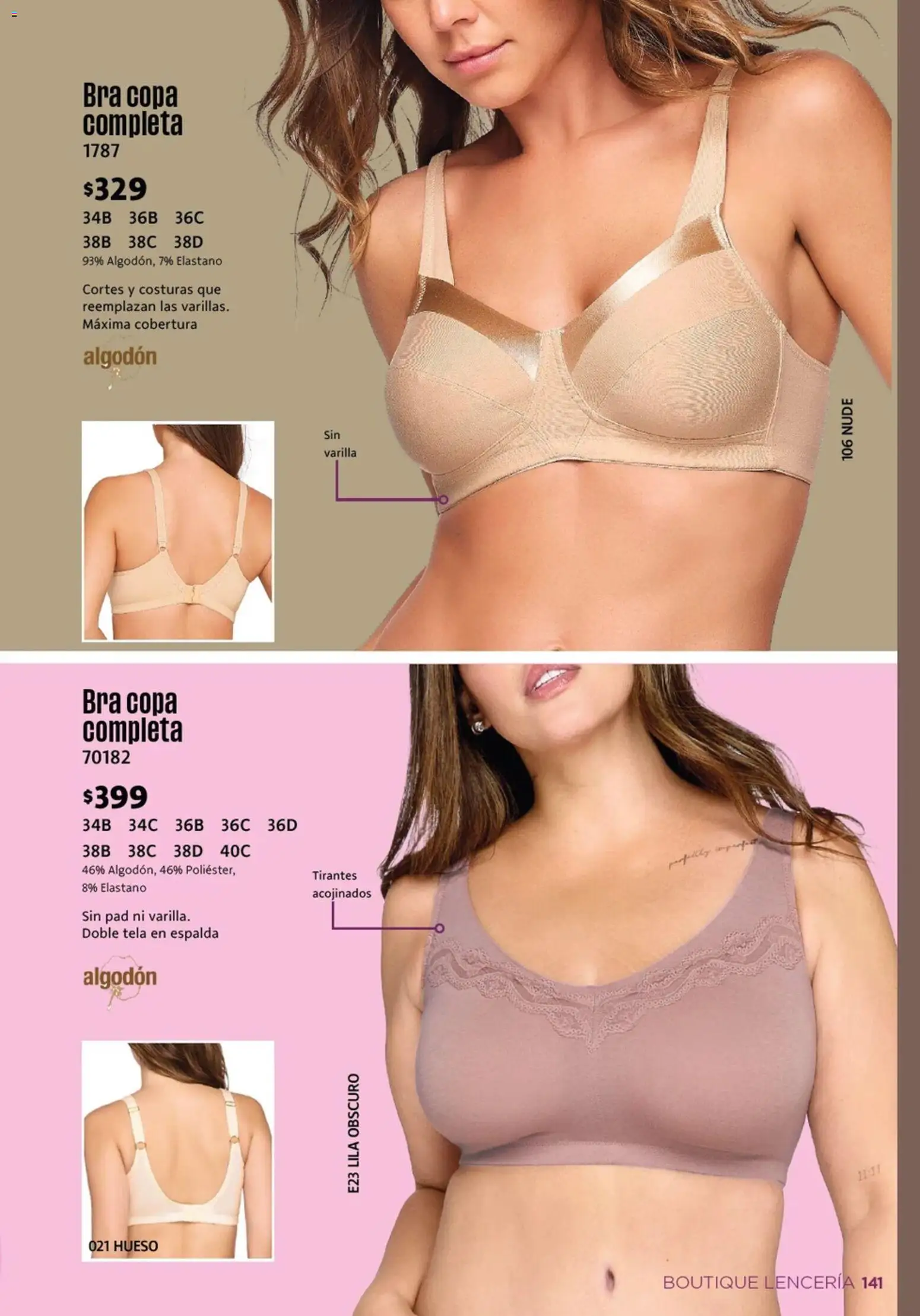 Nuevas ofertas de Ilusión válidas en toda la República Mexicana desde el 01.04.2026. ¡Encuentra las mejores ofertas en Ilusión catálogo Primavera! | Página: 145 | Productos: Algodón, Tirantes, Lenceria