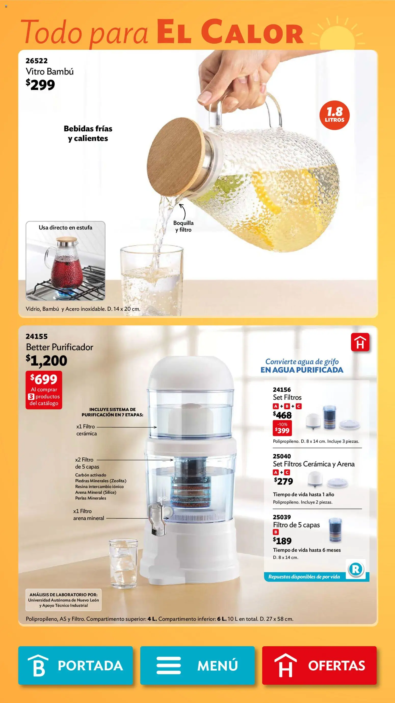 Nuevas ofertas de Betterware válidas en toda la República Mexicana desde el 04.05.2026. ¡Encuentra las mejores ofertas en Betterware campaña 5 2026! | Página: 68 | Productos: Grifo, Agua, Purificador