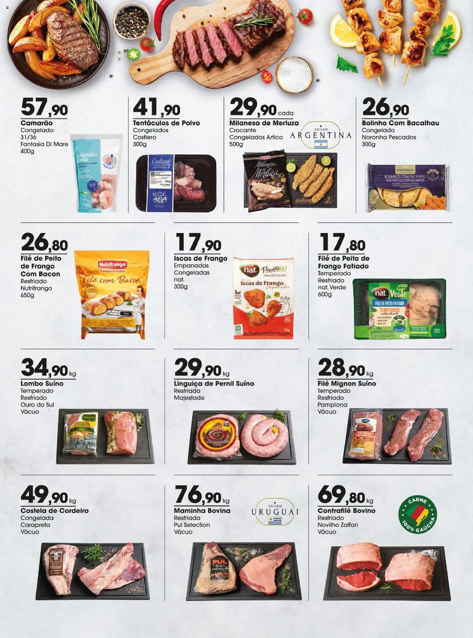 Zaffari Folheto - válido de 06.01.2026 | Página: 10 | Produtos: Bacalhau, Linguiça, Pernil, Camarão