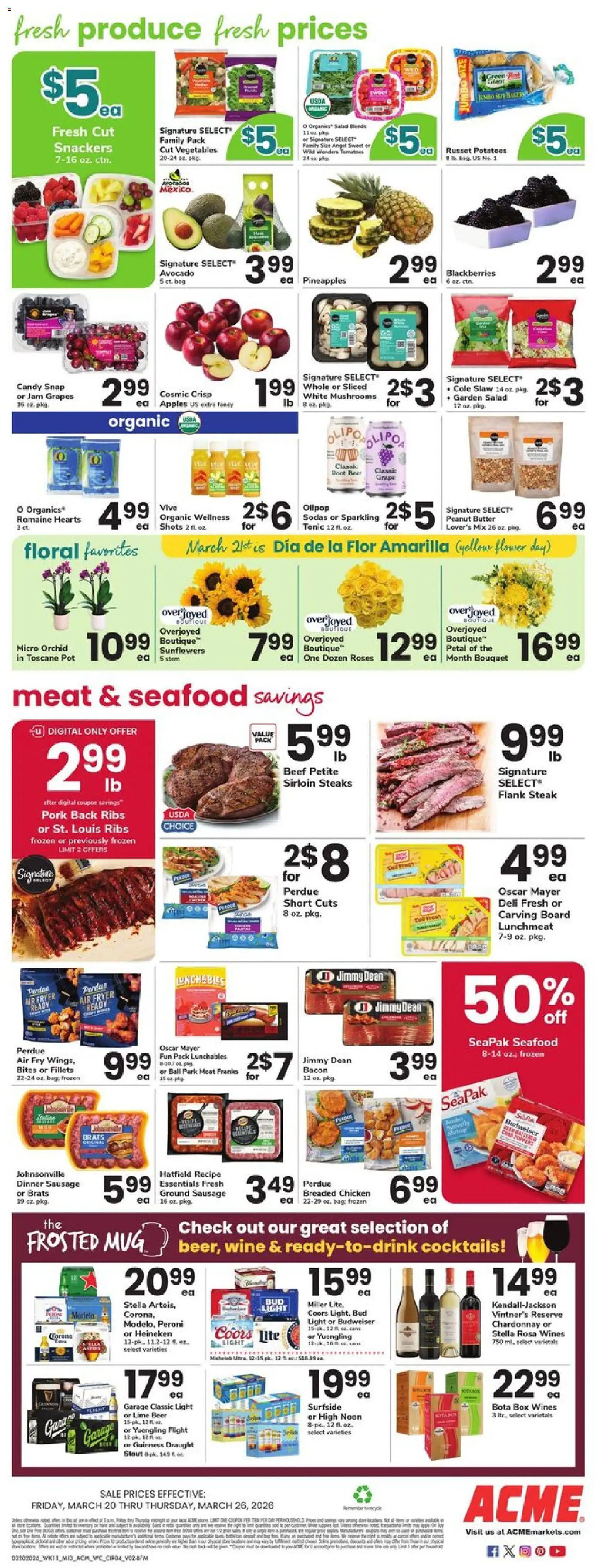 Acme Weekly Ad - PA - valid from 20.03.2026 | Page: 4 | Products: Fryer, Wine, Pork, Avocado