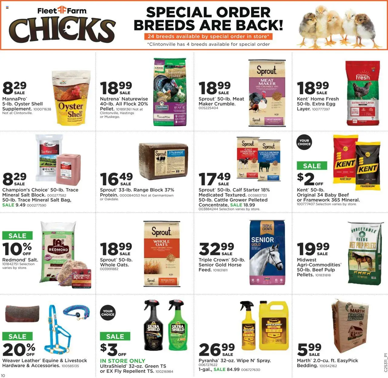 Mills Fleet Farm Weekly Ad - valid from 31.07.2025 | Page: 11 | Products: Beef, Salt, Starter, Beet