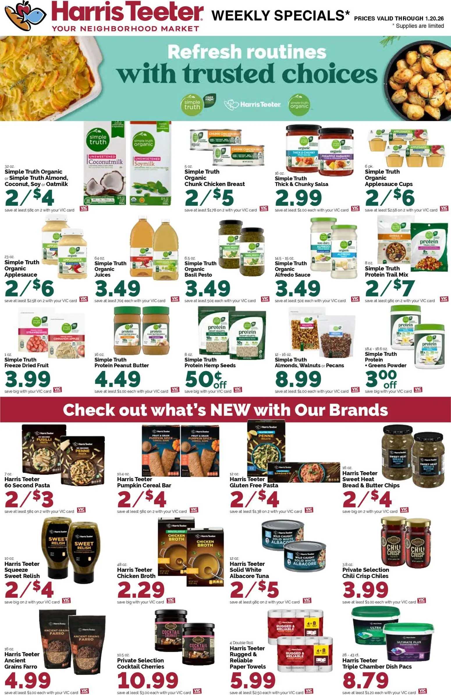 Harris Teeter Weekly Ad - NC - valid from 14.01.2026 | Page: 15 | Products: Bread, Apples, Sauce, Pumpkin