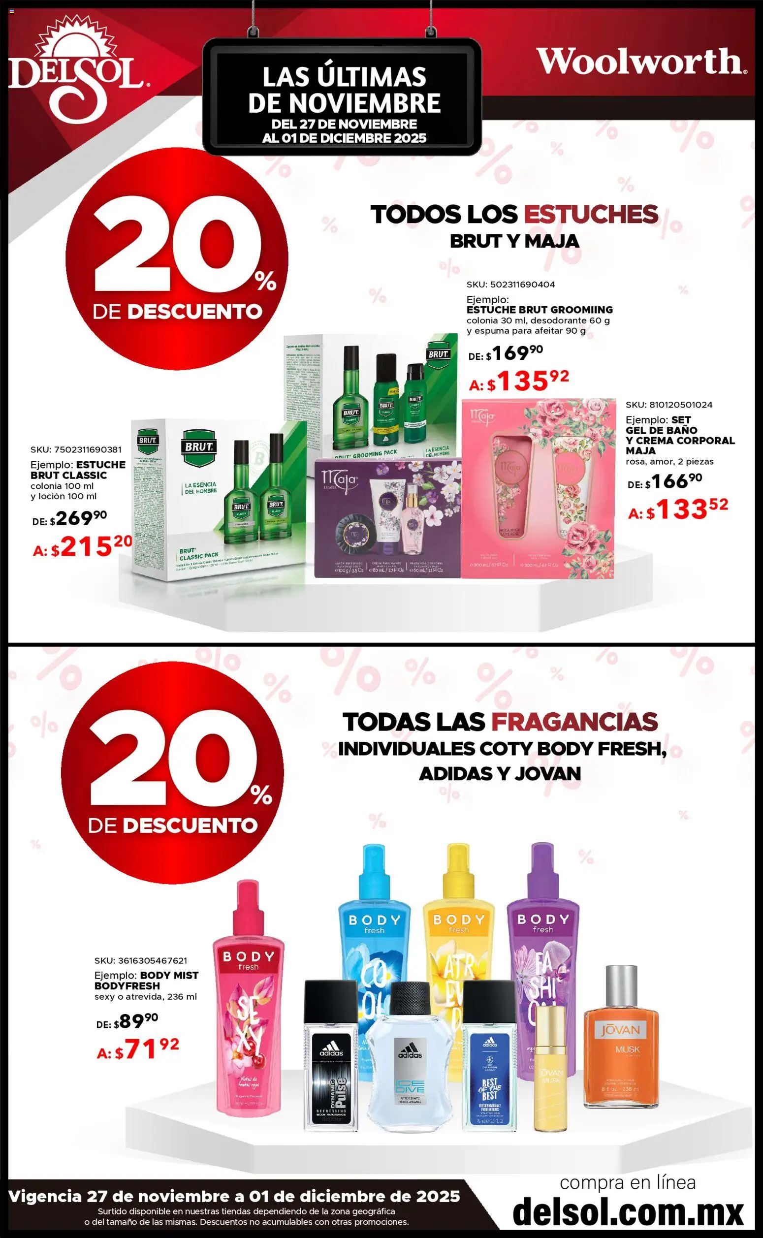 Nuevas ofertas de Del Sol y Woolworth válidas en toda la República Mexicana desde el 27.11.2025. ¡Encuentra las mejores ofertas en Del Sol y Woolworth Buen Fin ! | Página: 13