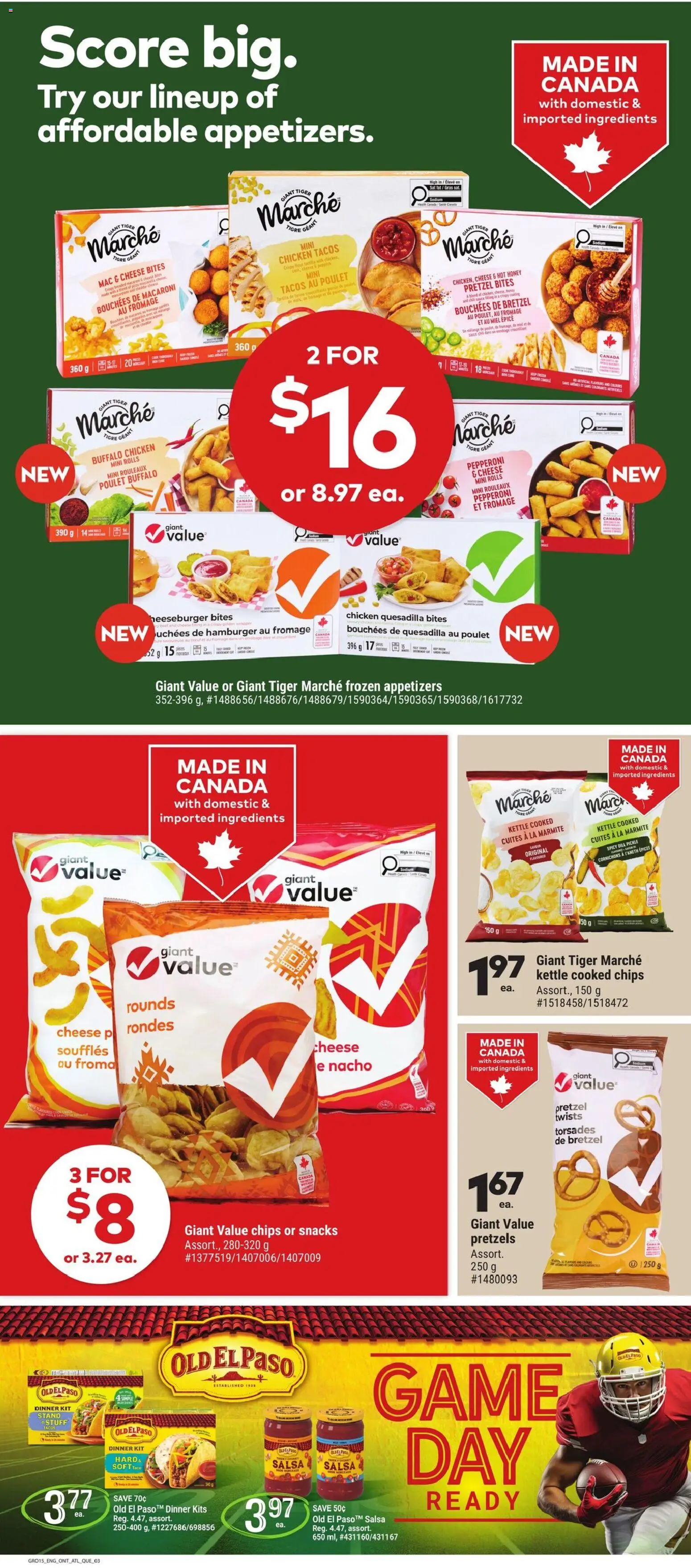 Giant Tiger flyer valid from 12.11.2025 | Page: 3 | Products: Game, Kettle, Pizza, Chicken
