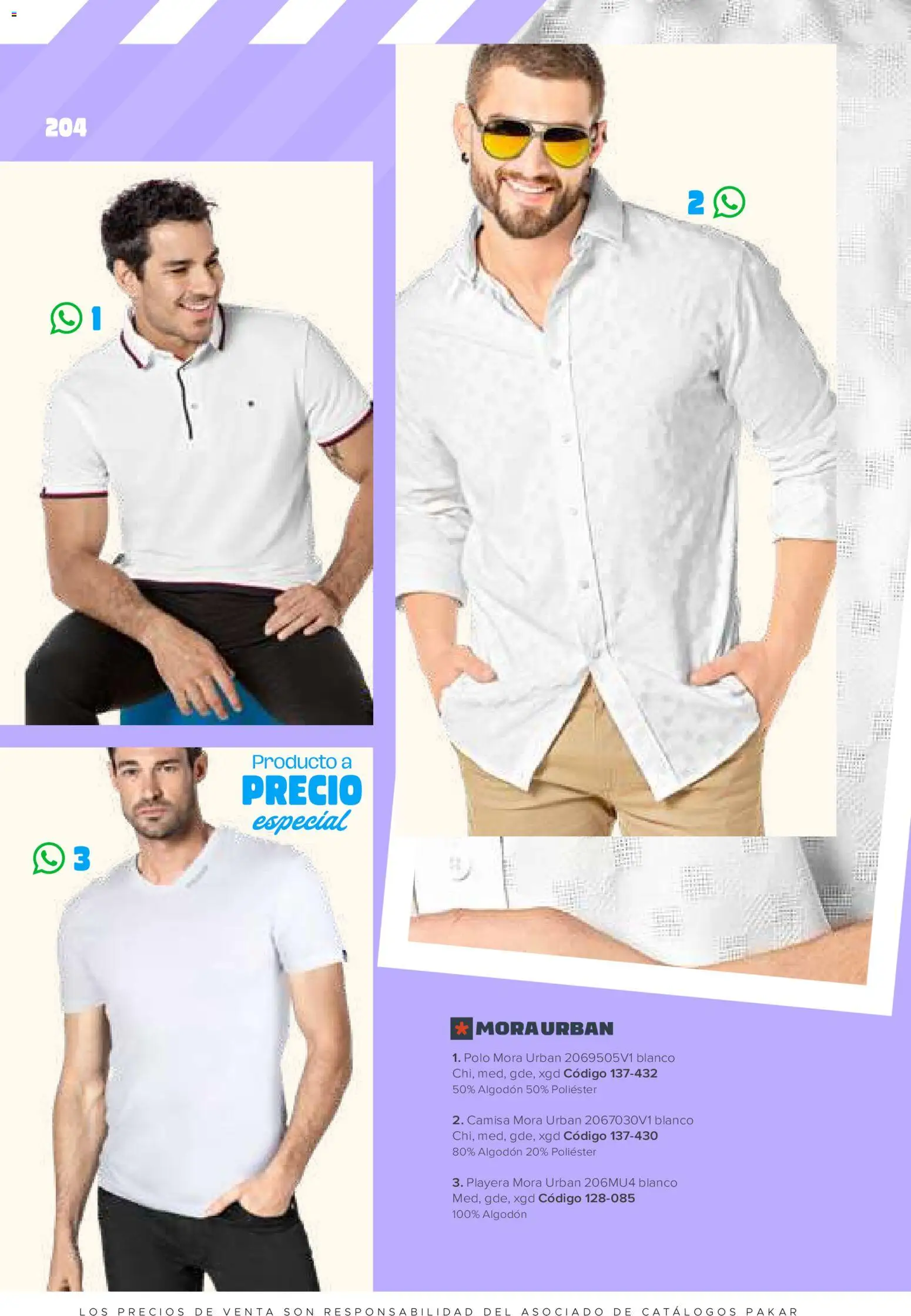 Nuevas ofertas de SC Pakar válidas en toda la República Mexicana desde el 30.01.2026. ¡Encuentra las mejores ofertas en SC Pakar catálogo Ropa! | Página: 204 | Productos: Camisa, Algodón, Playera