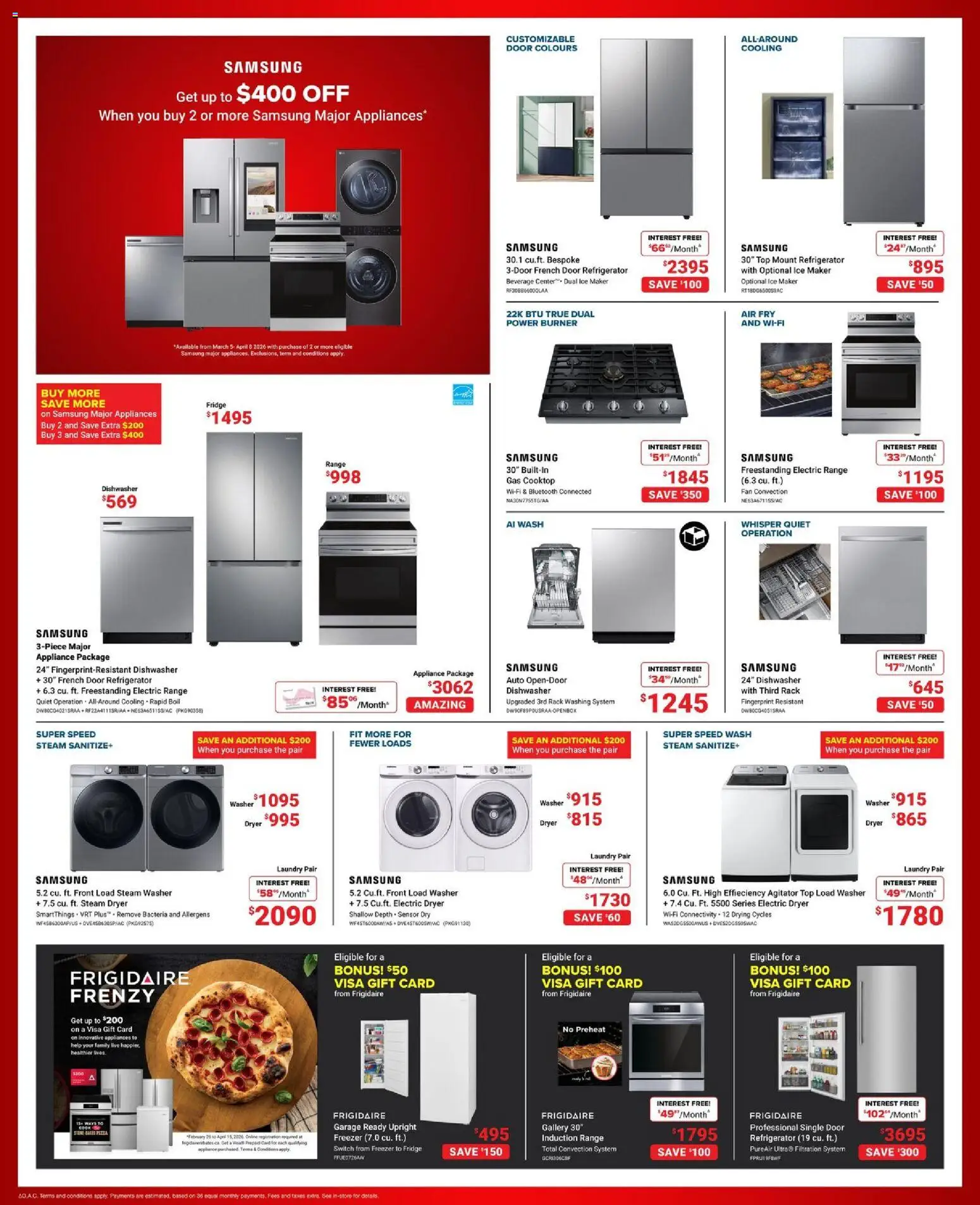 Visions flyer valid from 20.03.2026 | Page: 4 | Products: Refrigerator, Freezer, Dishwasher, Fan