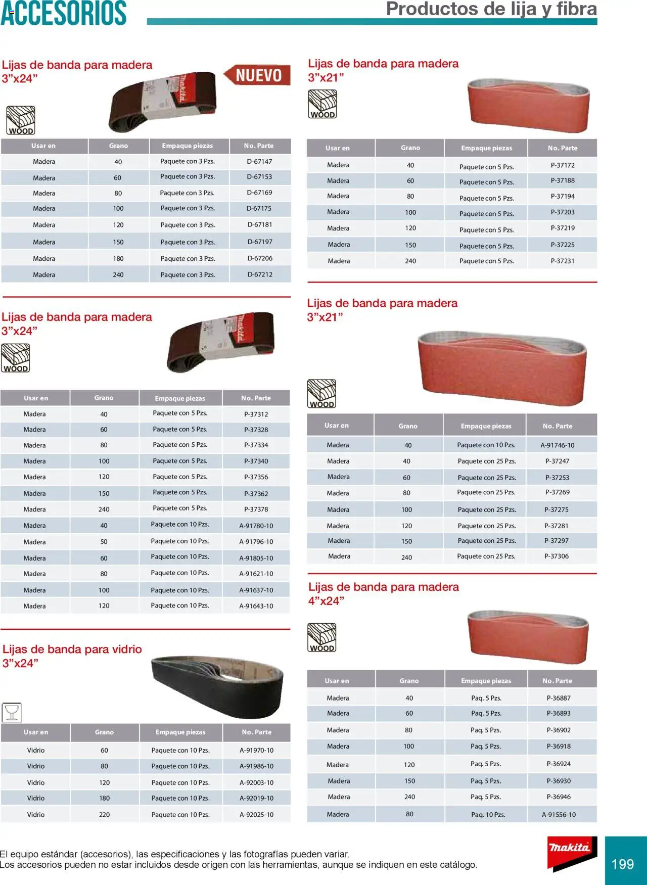 Nuevas ofertas de Makita válidas en toda la República Mexicana desde el 08.07.2024. ¡Encuentra las mejores ofertas en Makita catálogo Accesorios! | Página: 199 | Productos: Lija