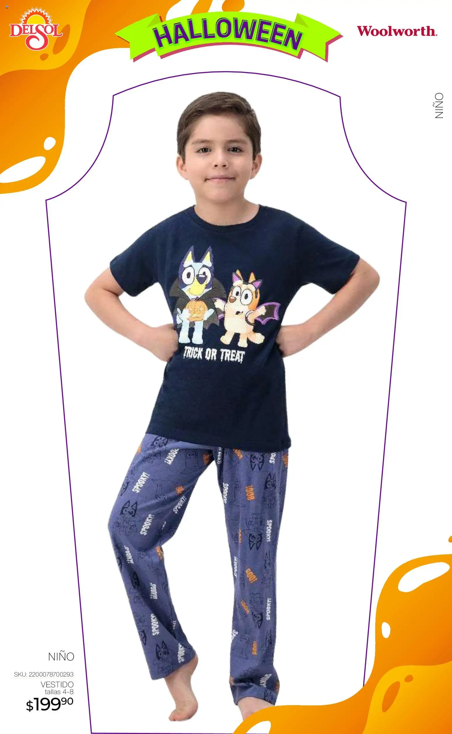Nuevas ofertas de Del Sol y Woolworth válidas en toda la República Mexicana desde el 23.10.2025. ¡Encuentra las mejores ofertas en Del Sol y Woolworth - Catálogo Halloween! | Página: 19 | Productos: Vestido