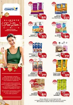 Cometa Supermercados Folheto - válido de 12.08.2025 | Página: 1 | Produtos: Pão de forma, Flocos, Aveia, Açúcar