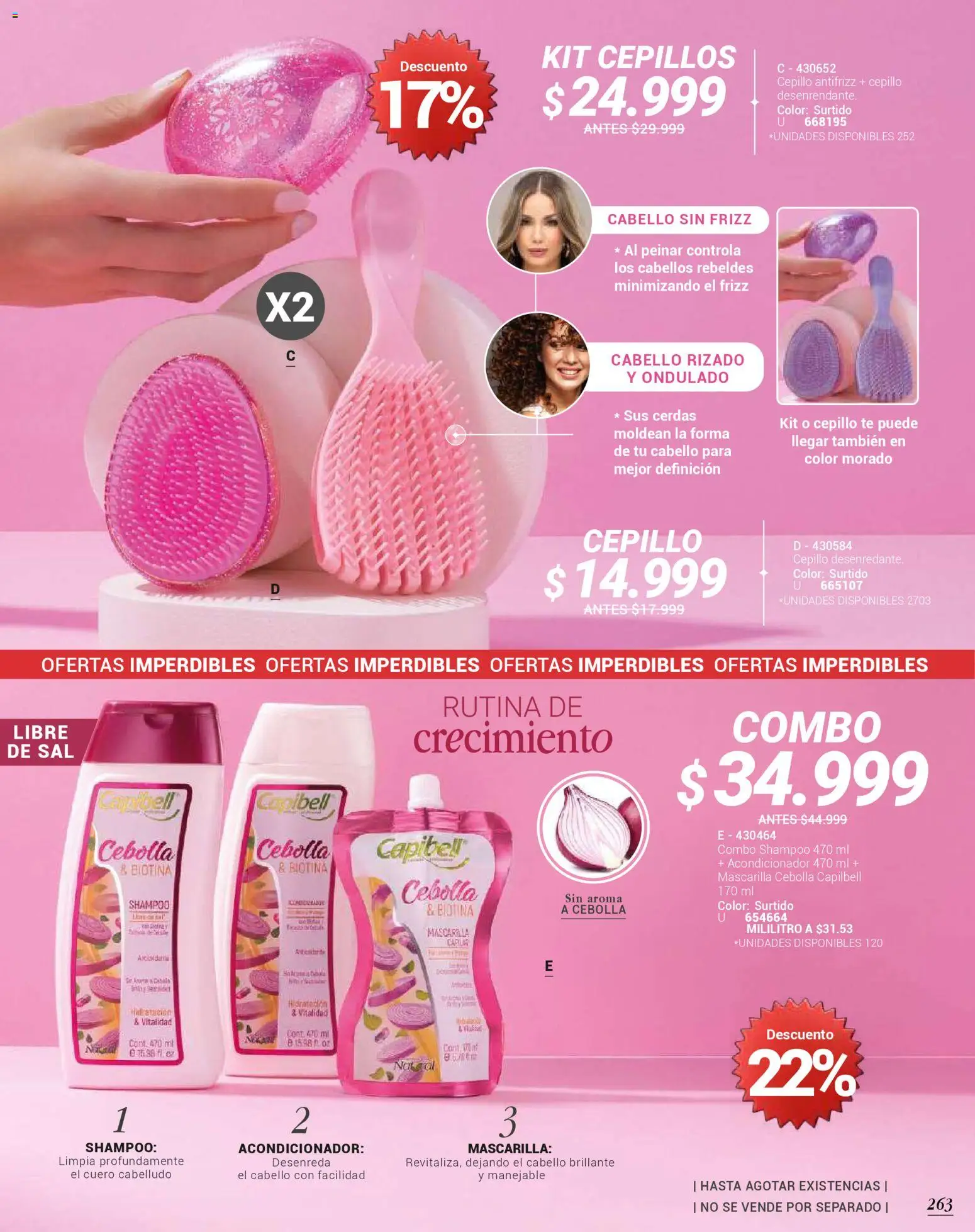 Carmel revista - valida desde el 01.03.2026 | Página: 263 | Productos: Sal, Shampoo, Mascarilla, Cepillo