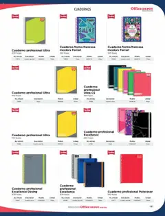 Vista previa de Office Depot catálogo 2025, nuevo folleto de la tienda, válido en México a partir del 09.01.2025 | Página: 143 | Productos: Cuadro, Cuaderno