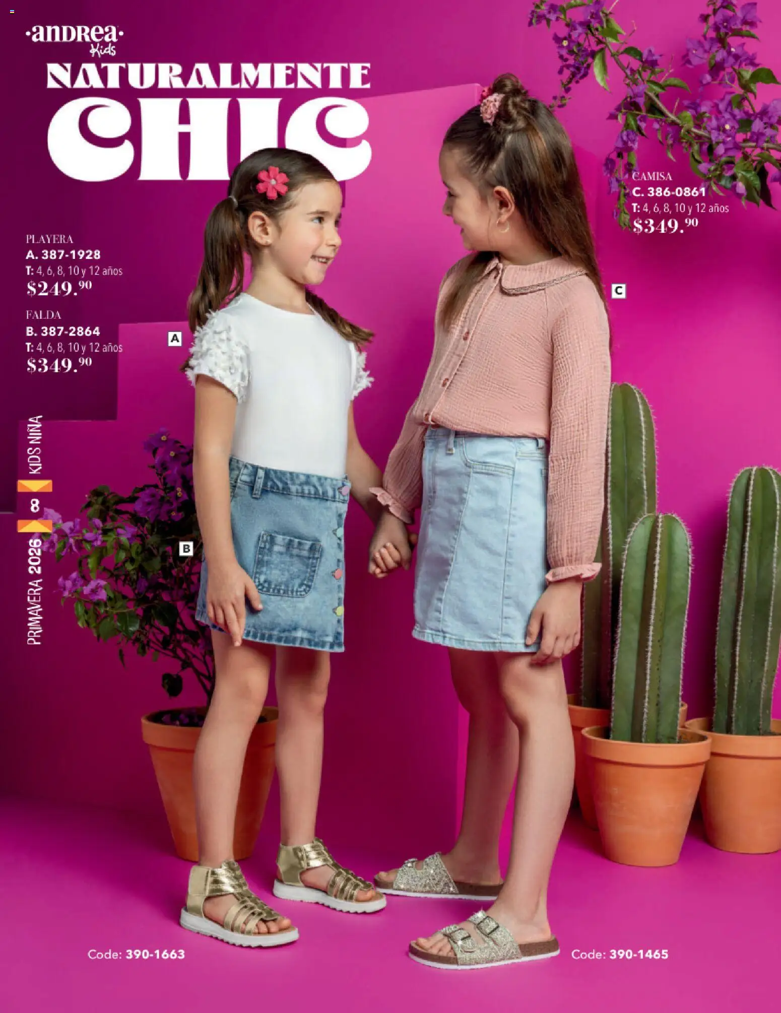 Nuevas ofertas de Andrea válidas en toda la República Mexicana desde el 25.01.2026. ¡Encuentra las mejores ofertas en Andrea catálogo Infantil! | Página: 8 | Productos: Camisa, Playera, Falda