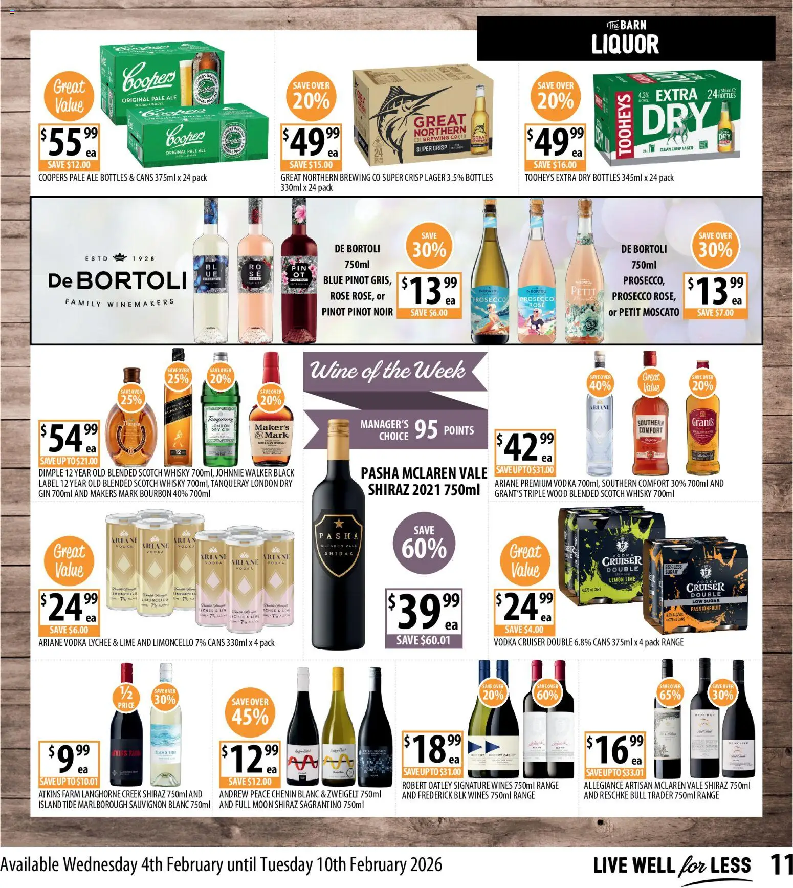 Supabarn catalogue - valid from 04.02.2026 | Page: 11 | Products: Vodka, Sugar, Scotch, Lime