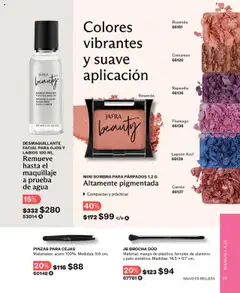 Vista previa de JAFRA - Catálogo, nuevo folleto de la tienda, válido en México a partir del 01.10.2025 | Página: 63 | Productos: Desmaquillante, Mango, Sombra, Maquillaje