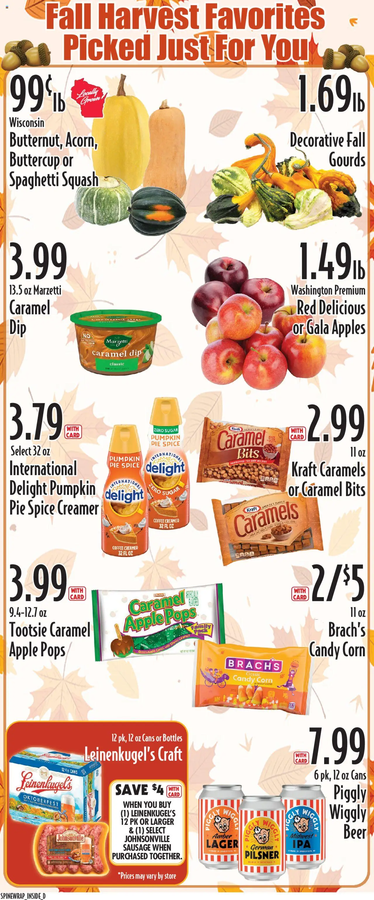 Piggly Wiggly Weekly Ad - WI - valid from 17.09.2025 | Page: 2 | Products: Squash, Coffee, Sausage, Pumpkin
