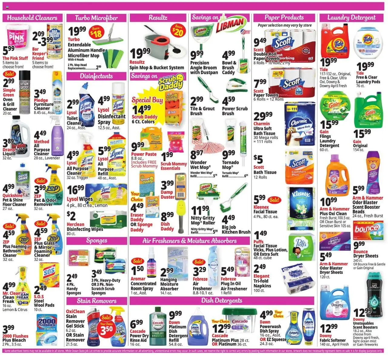 Ocean State Job Lot Weekly Ad - valid from 07.08.2025 | Page: 20 | Products: Eraser, Brush, Oil, Oven