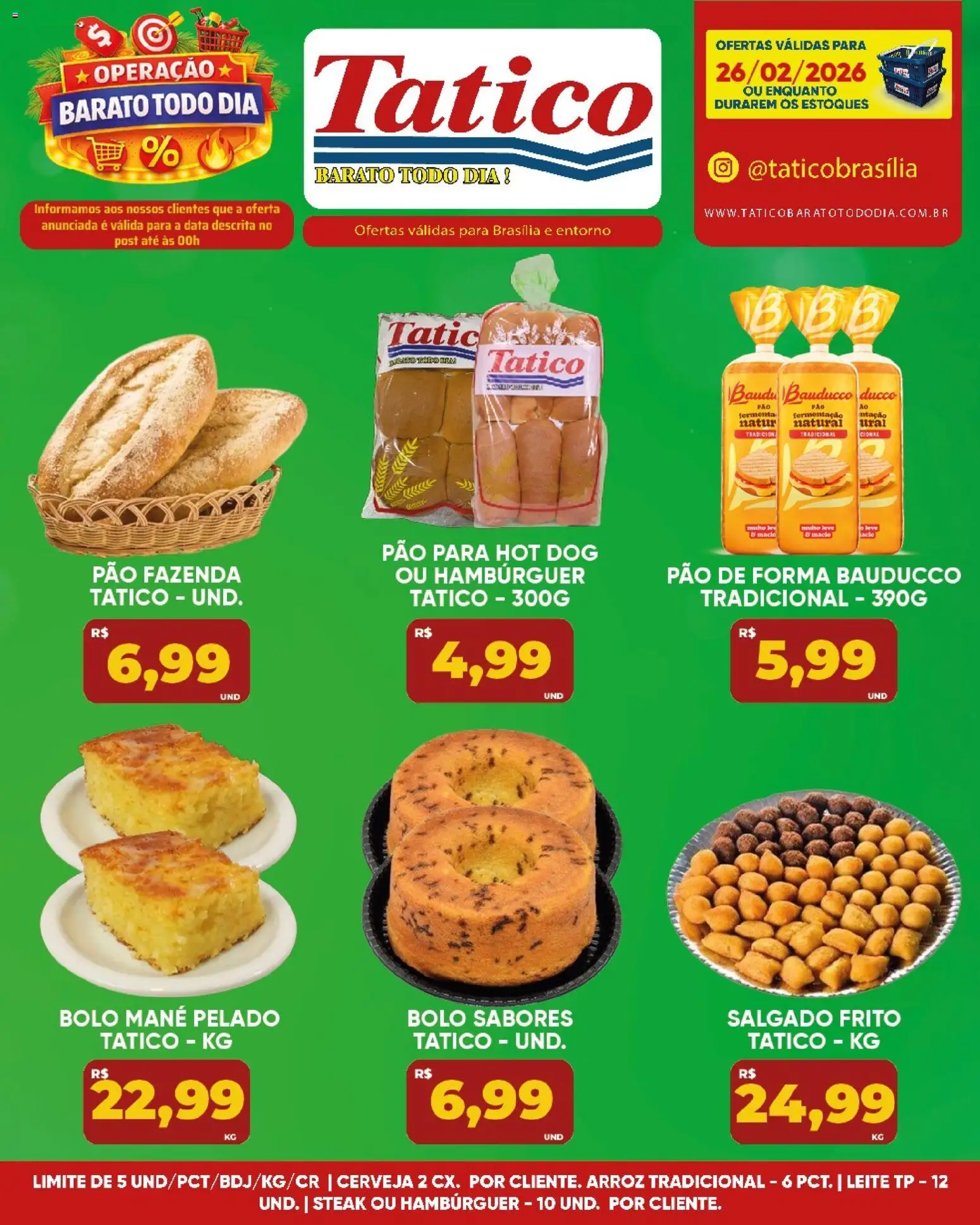 Tatico Folheto - válido de 27.02.2026 | Página: 35 | Produtos: Leite, Pão, Pão de forma, Hambúrguer