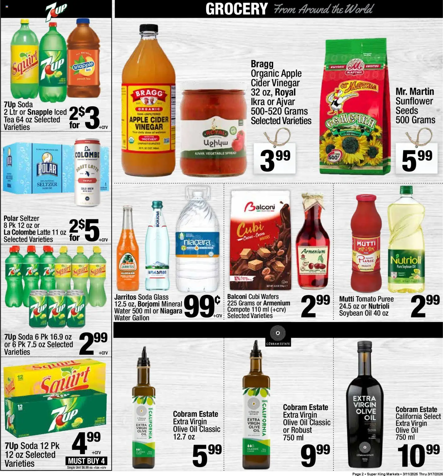 Super King - Weekly Ad - valid from 18.03.2026 | Page: 2 | Products: Vinegar, Oil, Tea, Water