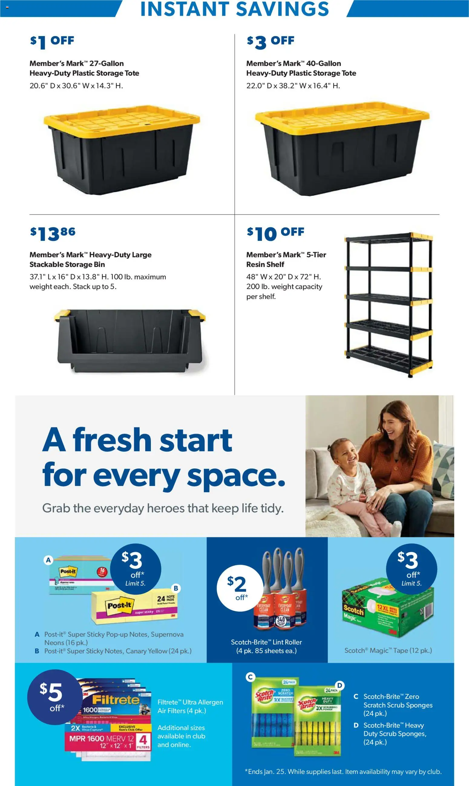 Sam's Club Instant Savings Book January - valid from 02.01.2026 | Page: 20 | Products: Shelf, Pads, Weight