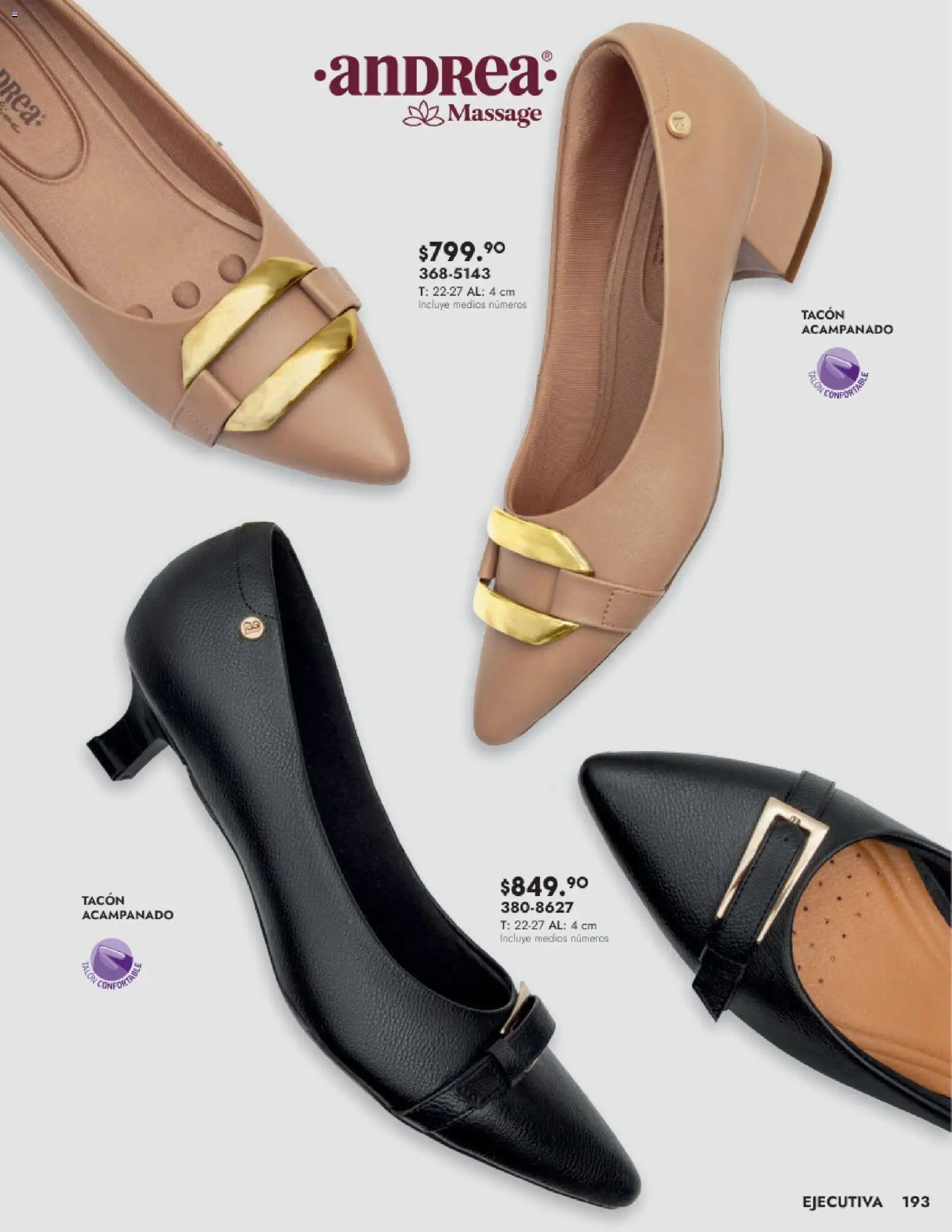 Nuevas ofertas de Andrea válidas en toda la República Mexicana desde el 24.08.2025. ¡Encuentra las mejores ofertas en Andrea - Catálogo Calzado Dama! | Página: 193