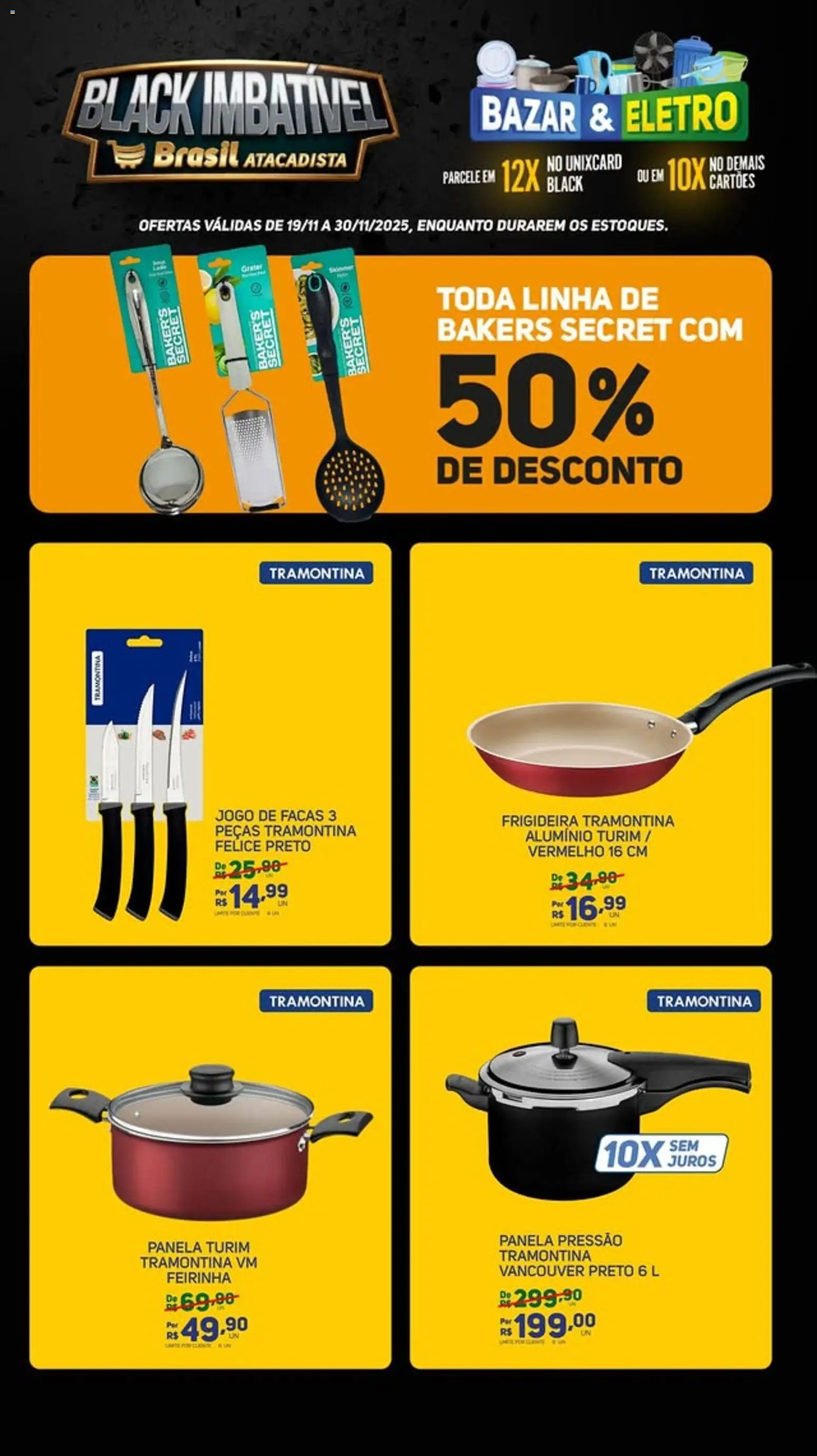 Brasil Atacadista Folheto - válido de 19.11.2025 | Página: 3 | Produtos: Frigideira, Panela