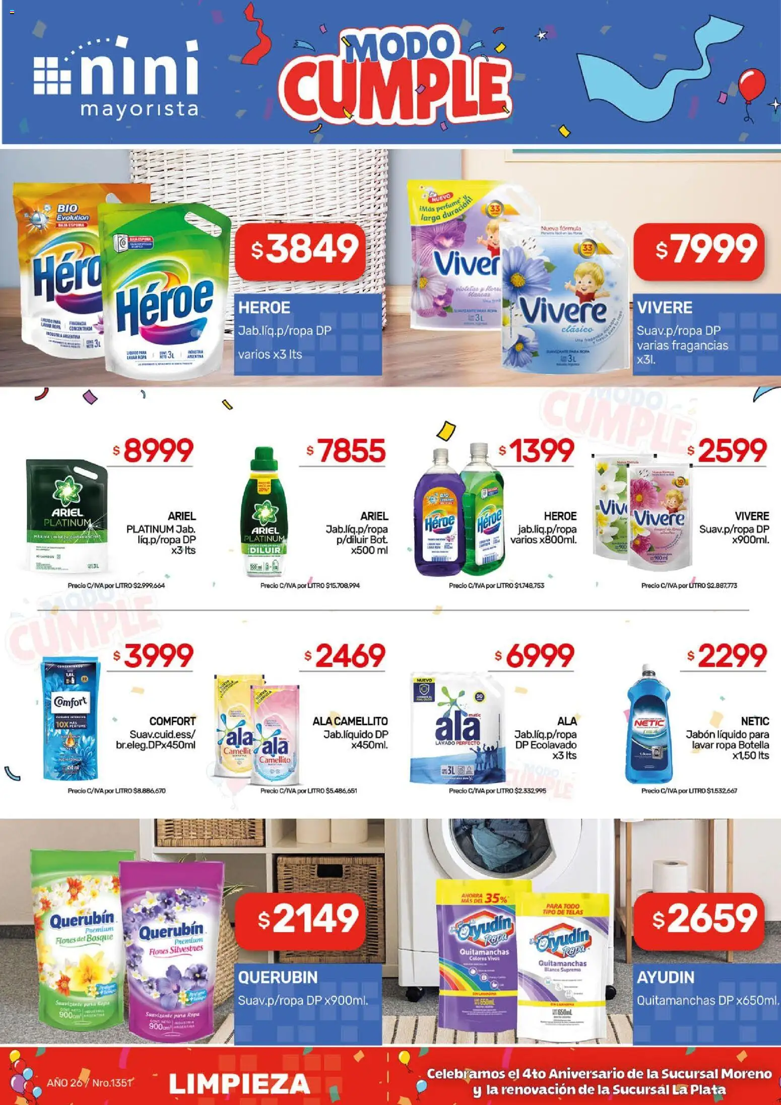 NINI Mayorista - Ofertas │ válido desde el 16.03.2026 | Página: 8 | Productos: Botella, Jabón líquido, Espuma, Pala