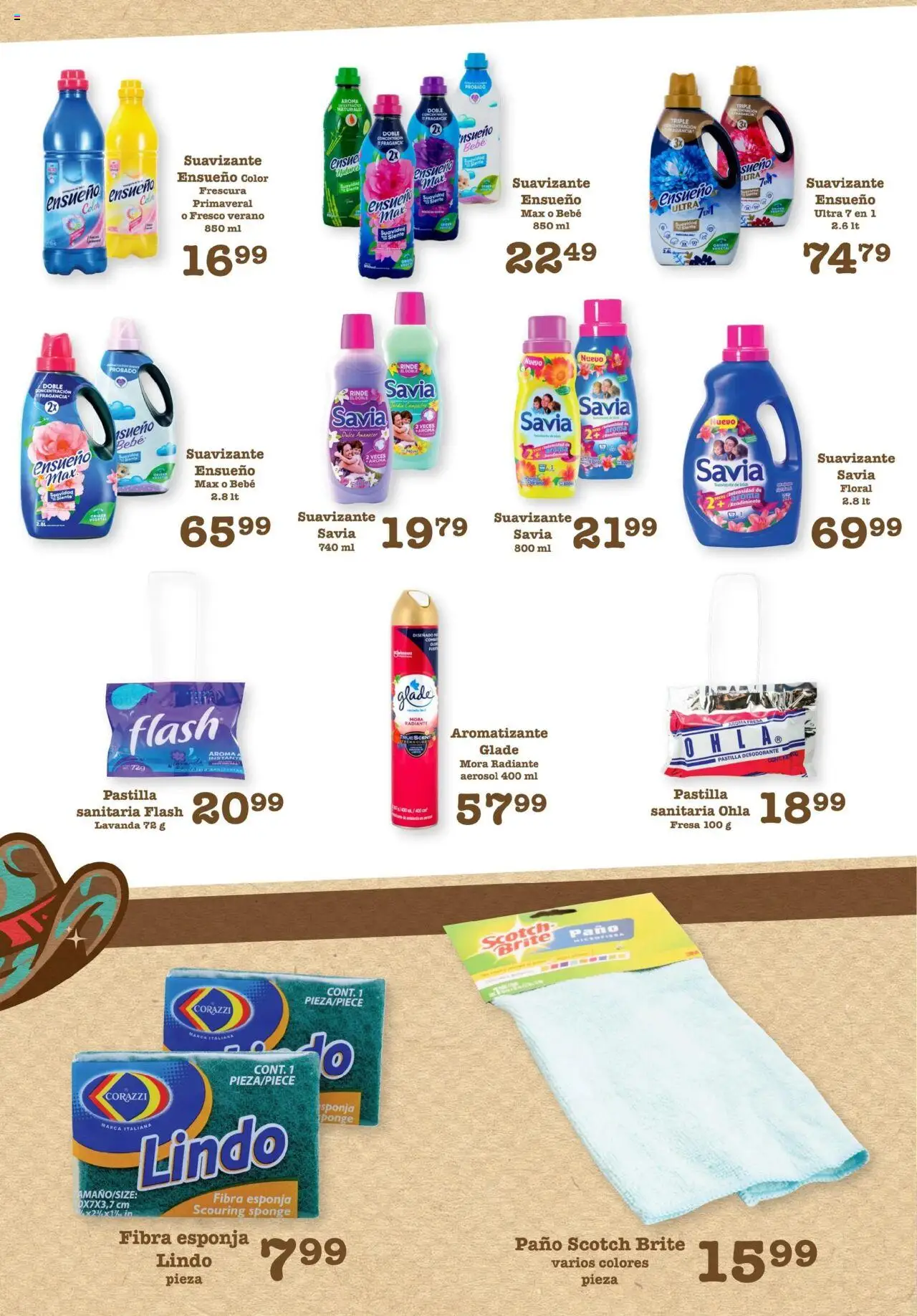 Nuevas ofertas de S-Mart válidas en toda la República Mexicana desde el 01.08.2025. ¡Encuentra las mejores ofertas en S-Mart - Folleto de Feria - Juarez! | Página: 5 | Productos: Desodorante, Esponja, Suavizante, Radiante