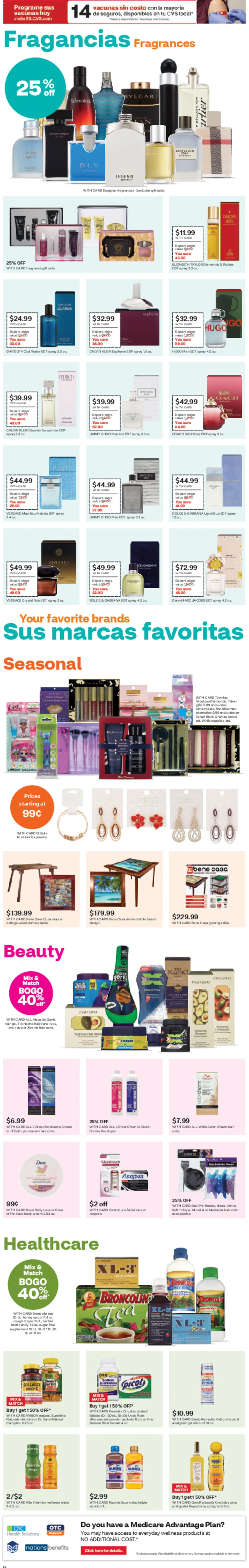 CVS Pharmacy y más - valid from 28.12.2025 | Page: 2 | Products: Hair color, Mask, Body cream, Cream