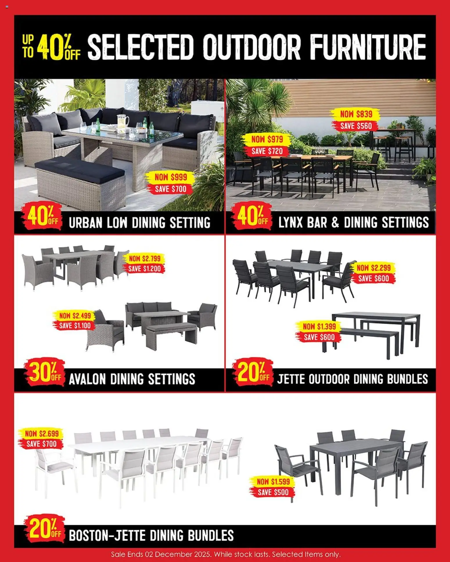 Barbeques Galore catalogue - valid from 06.11.2025 | Page: 3 | Products: Outdoor furniture