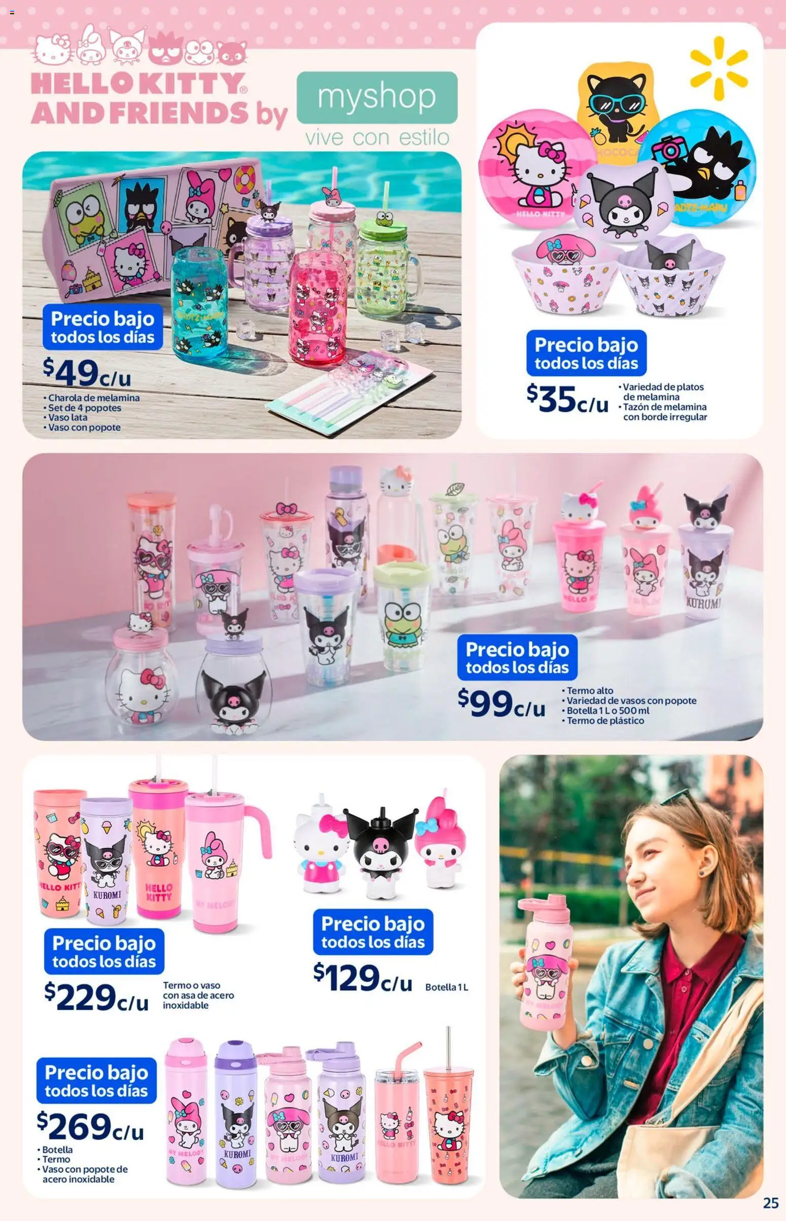 Nuevas ofertas de Walmart válidas en toda la República Mexicana desde el 05.03.2026. ¡Encuentra las mejores ofertas en Walmart folleto Sol, arena y bronceador a precios bajos! | Página: 25 | Productos: Botella, Vasos, Termo
