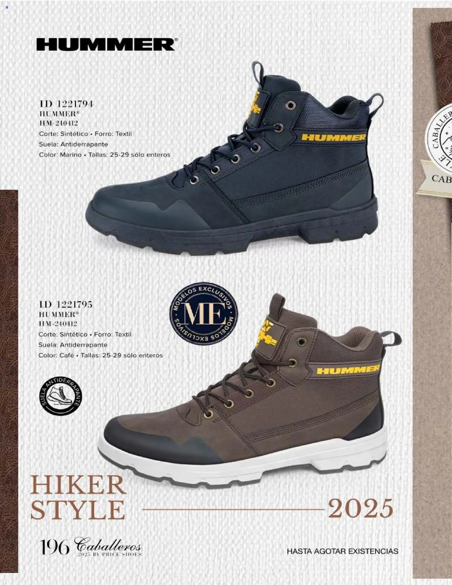 Nuevas ofertas de Price Shoes válidas en toda la República Mexicana desde el 26.11.2025. ¡Encuentra las mejores ofertas en Price Shoes catálogo Caballeros! | Página: 196 | Productos: Café