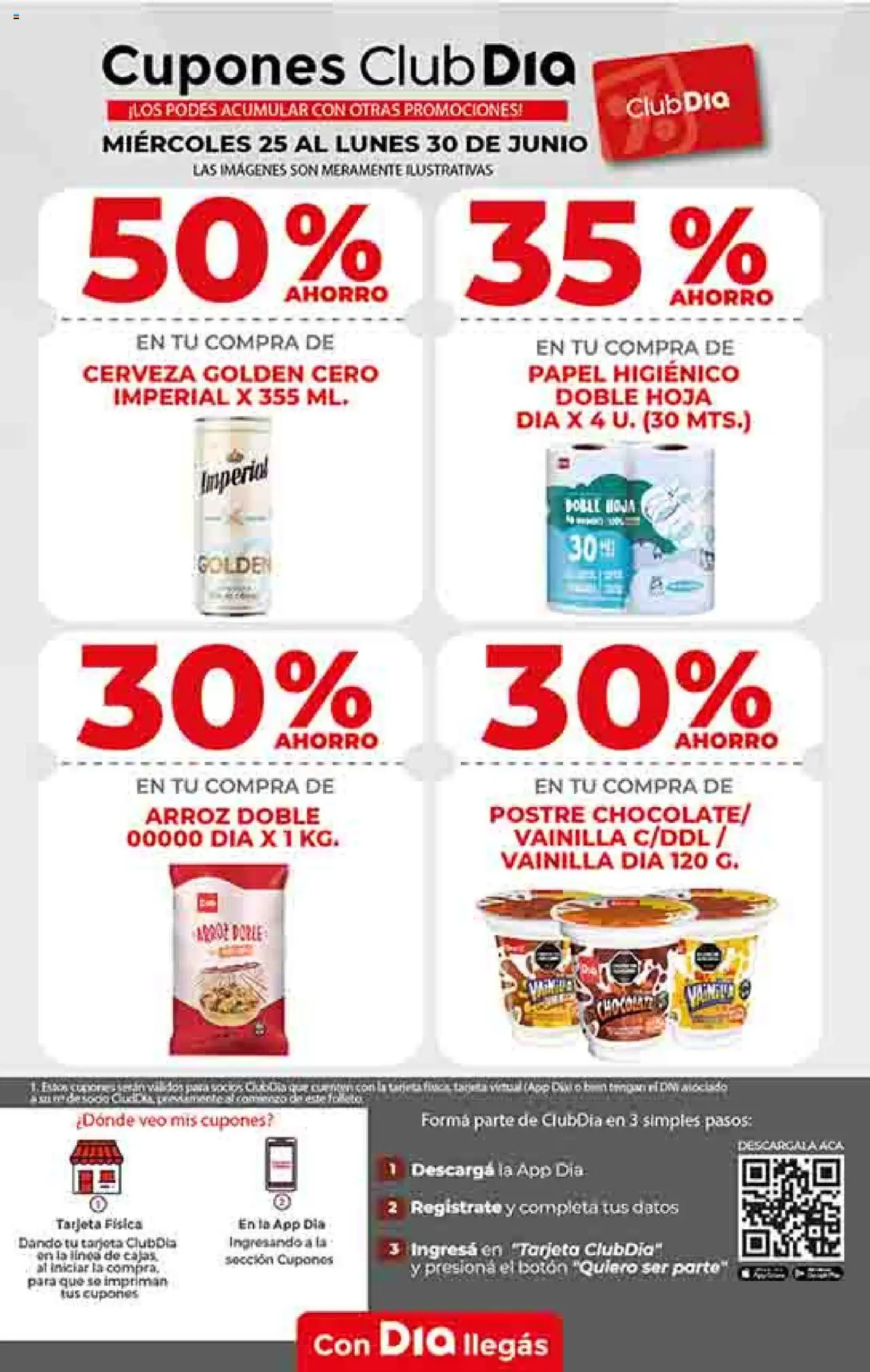 Supermercado DIA Ofertas │ válido desde el 25.06.2025 | Página: 6 | Productos: Papel higiénico, Cerveza, Arroz