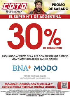 Vista previa Coto - ModoBNA Especial válido desde el 13.09.2025