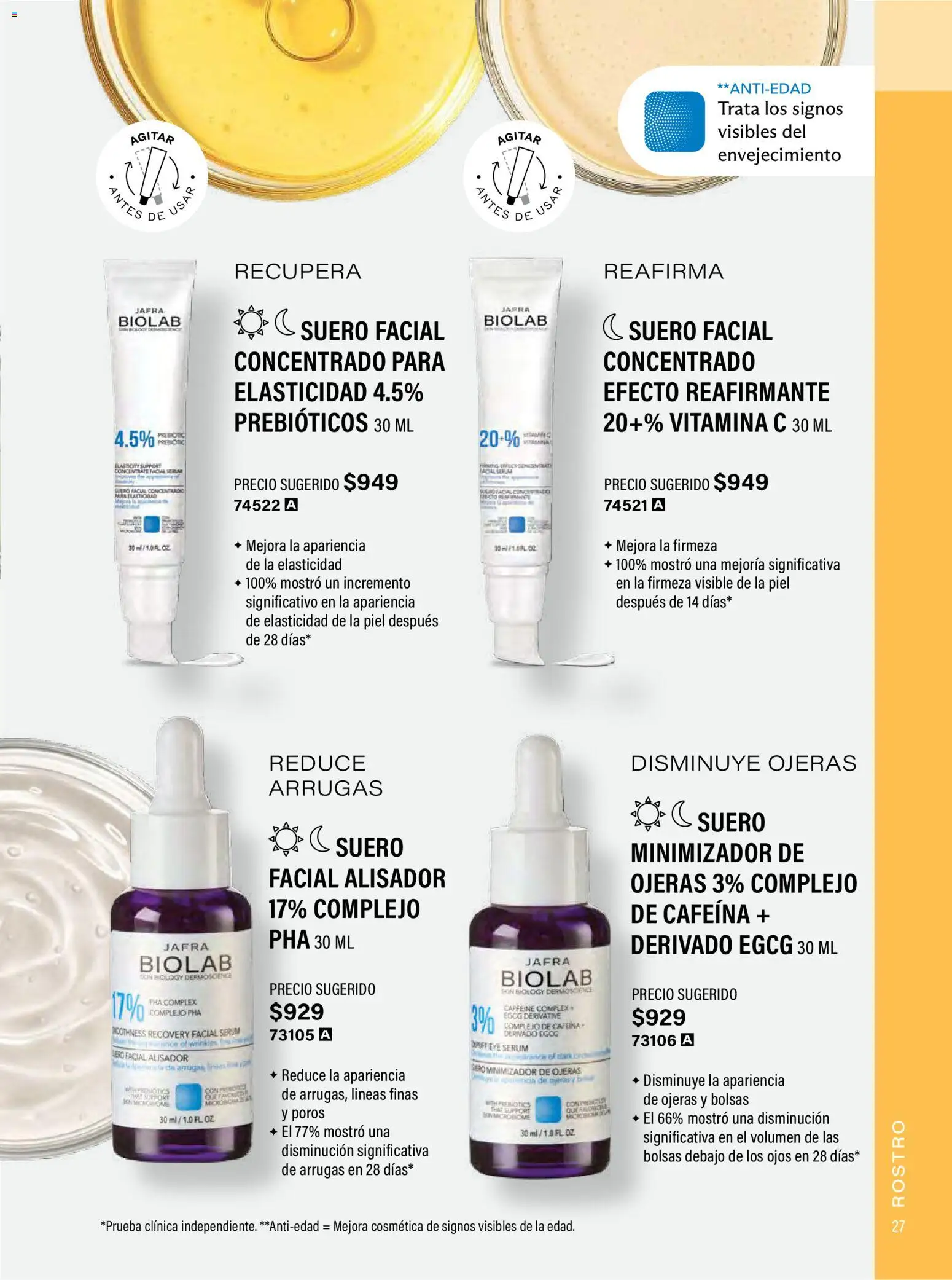 Nuevas ofertas de JAFRA válidas en toda la República Mexicana desde el 01.02.2026. ¡Encuentra las mejores ofertas en JAFRA catálogo Organizador de Ventas! | Página: 27 | Productos: Serum