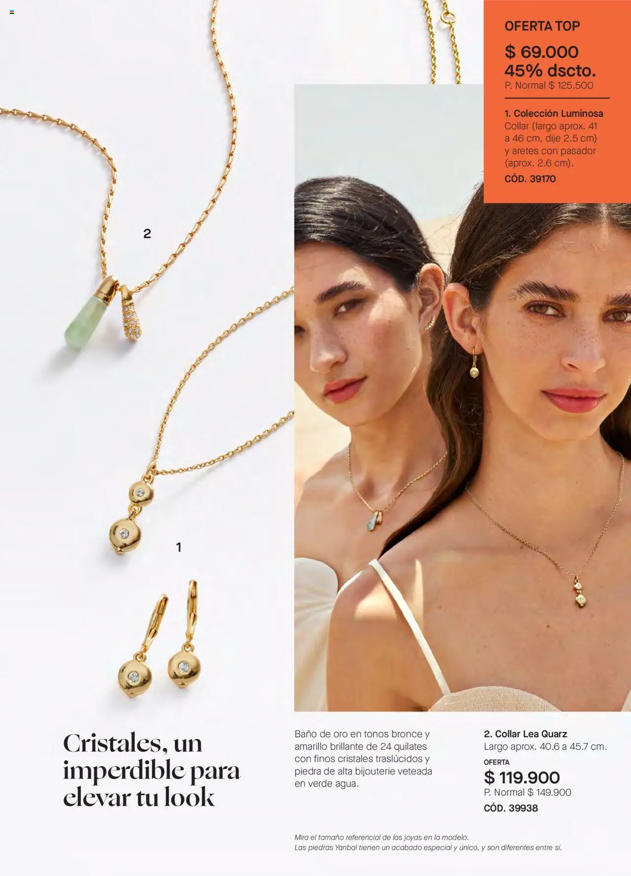 Yanbal revista - valida desde el 24.05.2025 | Página: 115 | Productos: Aretes, Baño, Top, Collar
