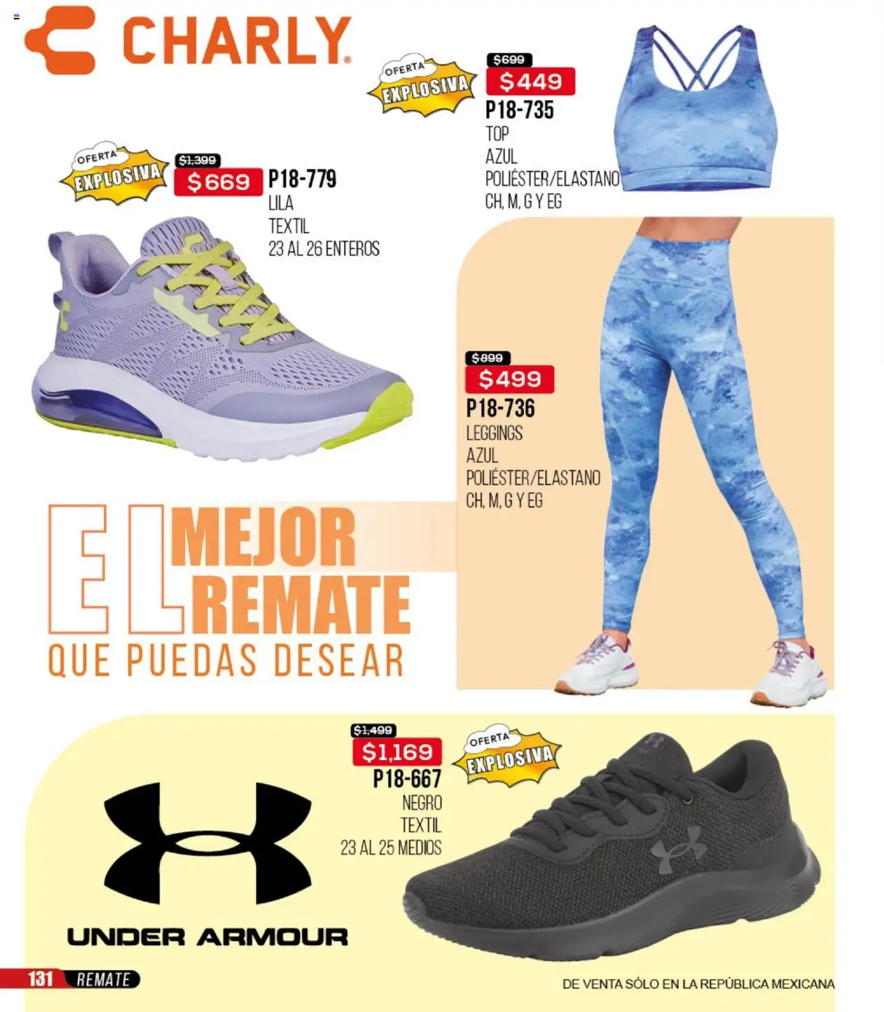 Nuevas ofertas de Cklass válidas en toda la República Mexicana desde el 13.08.2025. ¡Encuentra las mejores ofertas en Cklass - Catálogo Remate Total Calzado! | Página: 132 | Productos: Leggings