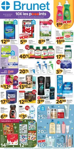 Preview of Brunet weekly flyer / circulaire from shop Brunet valid from 06.11.2025