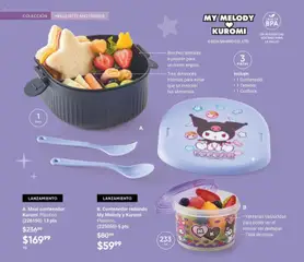 Vista previa de A. Maxi contenedor Kuromi Plástico., Maxi contenedor Kuromi Plástico. (226150) 13 pts, nuevo folleto de la tienda, válido en México a partir del 20.12.2025 | Página: 12 | Productos: Contenedor