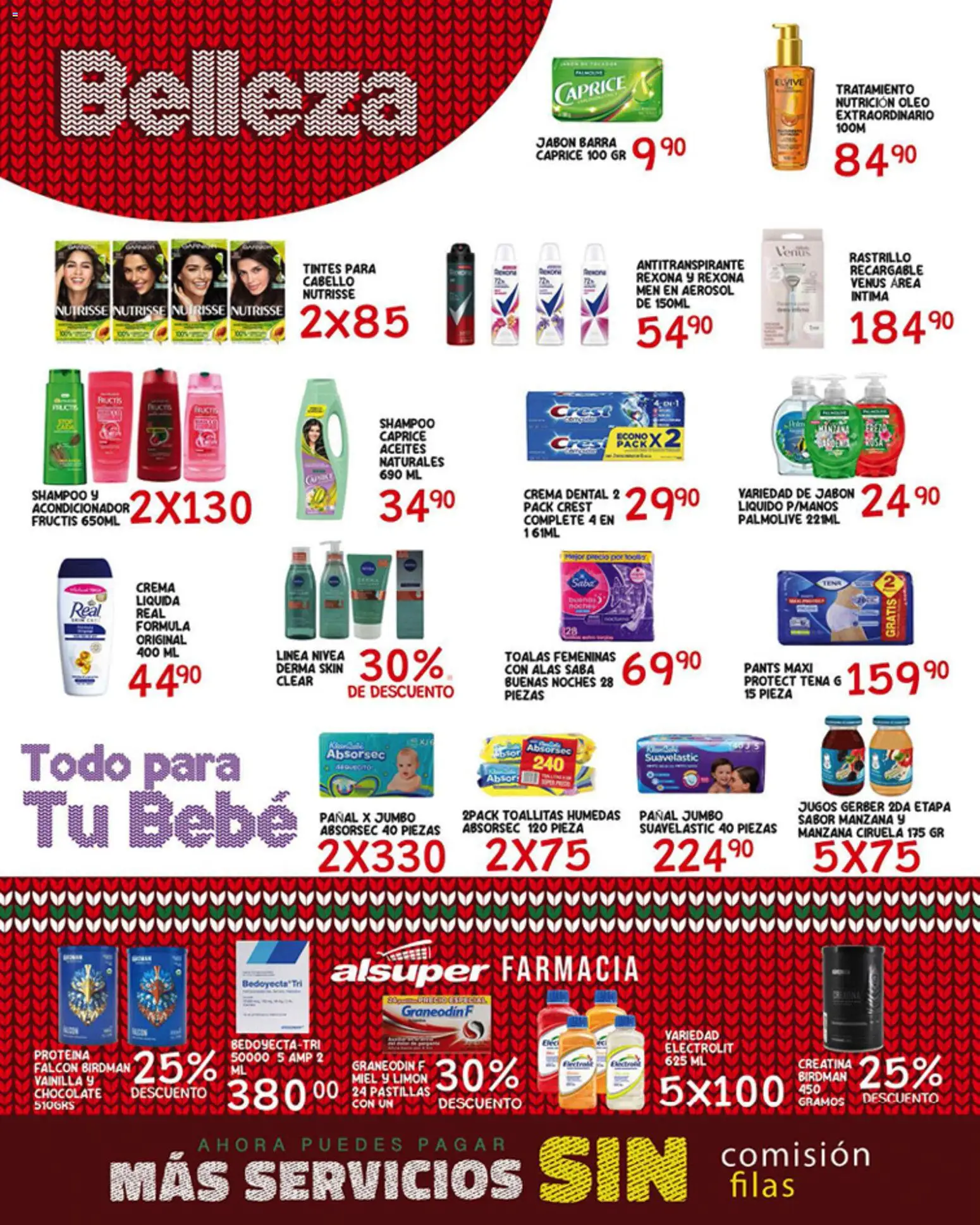 Nuevas ofertas de Alsuper válidas en toda la República Mexicana desde el 19.12.2025. ¡Encuentra las mejores ofertas en Alsuper folleto Laguna! | Página: 4 | Productos: Manzana, Acondicionador, Pants, Jabón