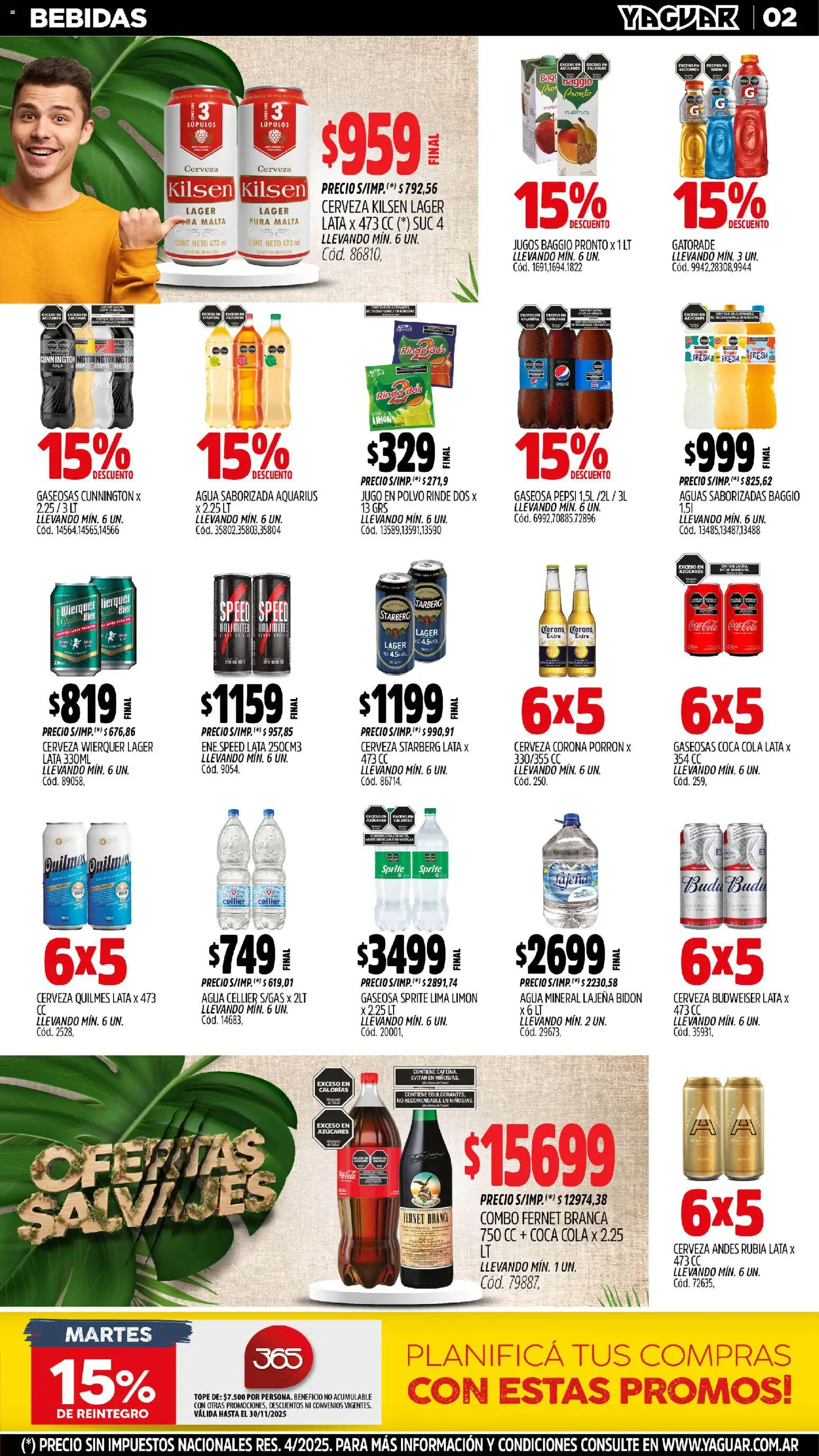 Yaguar - Bahía Blanca │ válido desde el 03.11.2025 | Página: 2 | Productos: Polvo, Gaseosa, Lima, Sales