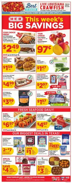 Preview of H-E-B weekly ads valid from 22.04.2026