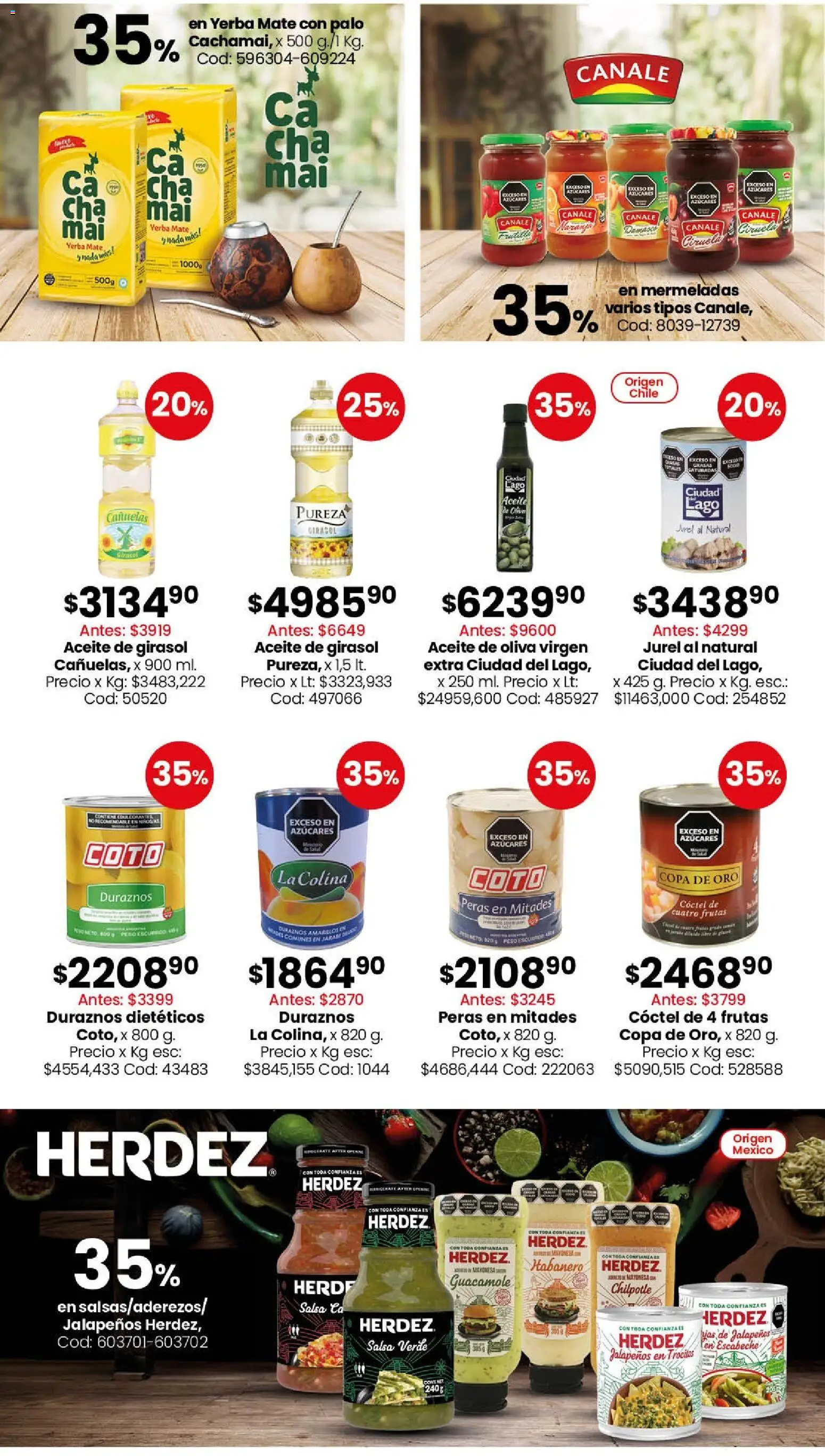 Coto - Ofertas Almacén y bebidas │ válido desde el 27.04.2026 | Página: 3 | Productos: Mate, Yerba, Mayonesa, Oliva
