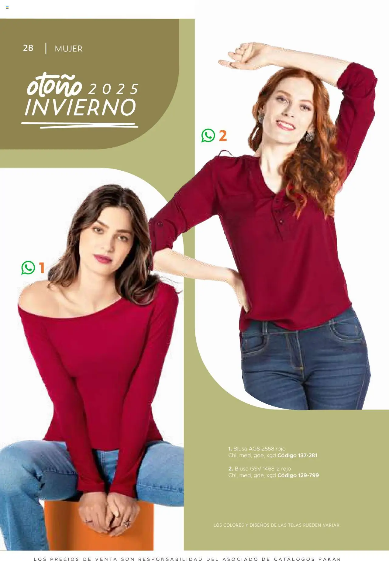 Nuevas ofertas de SC Pakar válidas en toda la República Mexicana desde el 24.07.2025. ¡Encuentra las mejores ofertas en SC Pakar Catálogo Ropa y Accesorios! | Página: 28 | Productos: Blusa