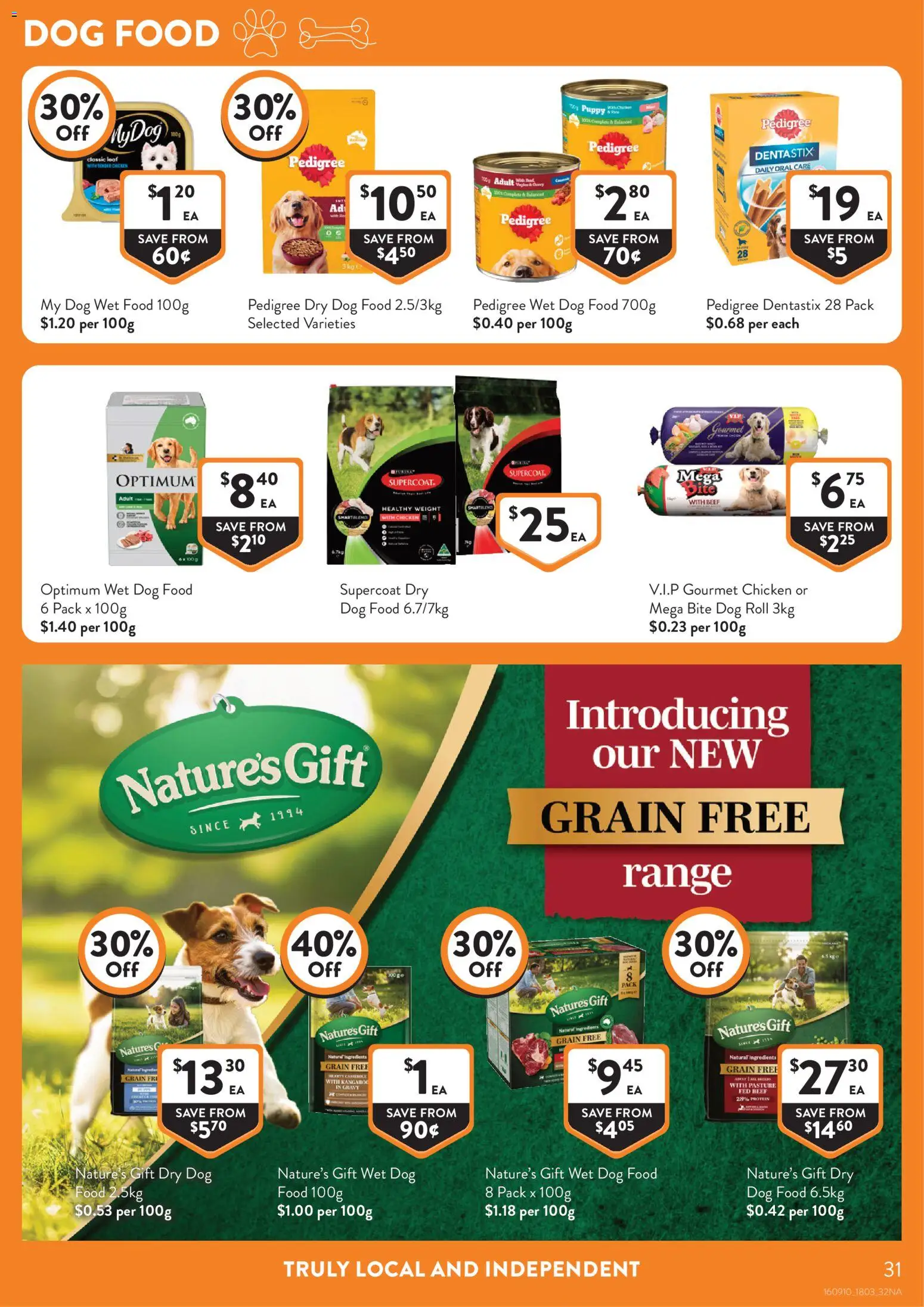 Foodworks catalogue - valid from 18.03.2026 | Page: 31 | Products: Chicken, Beef, Dog food, Weight