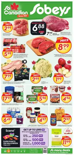 Preview of Sobeys weekly flyer / circulaire from shop Sobeys valid from 30.10.2025