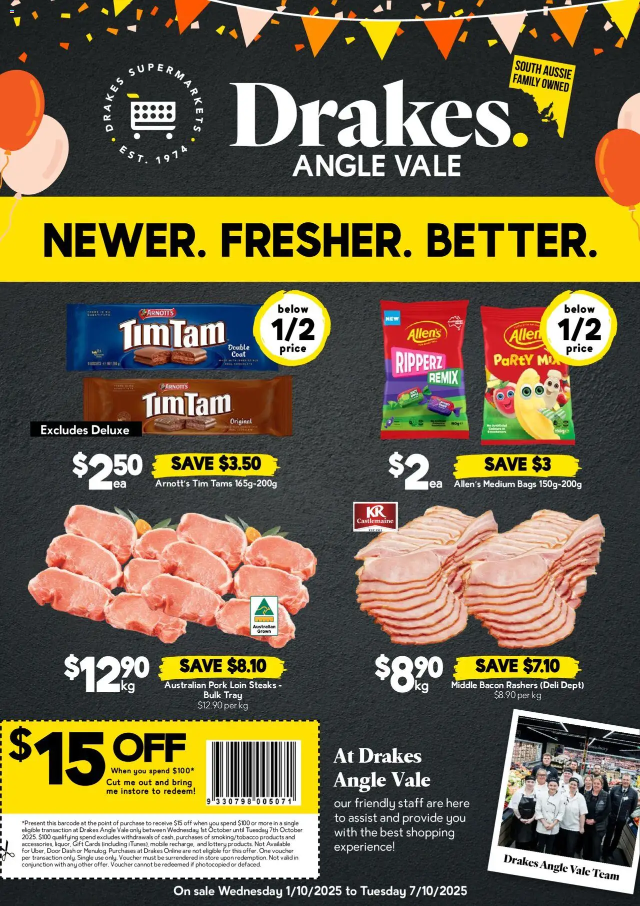 Drakes catalogue - valid from 01.10.2025 | Page: 1 | Products: Bacon, Pork, Coat, Mobile