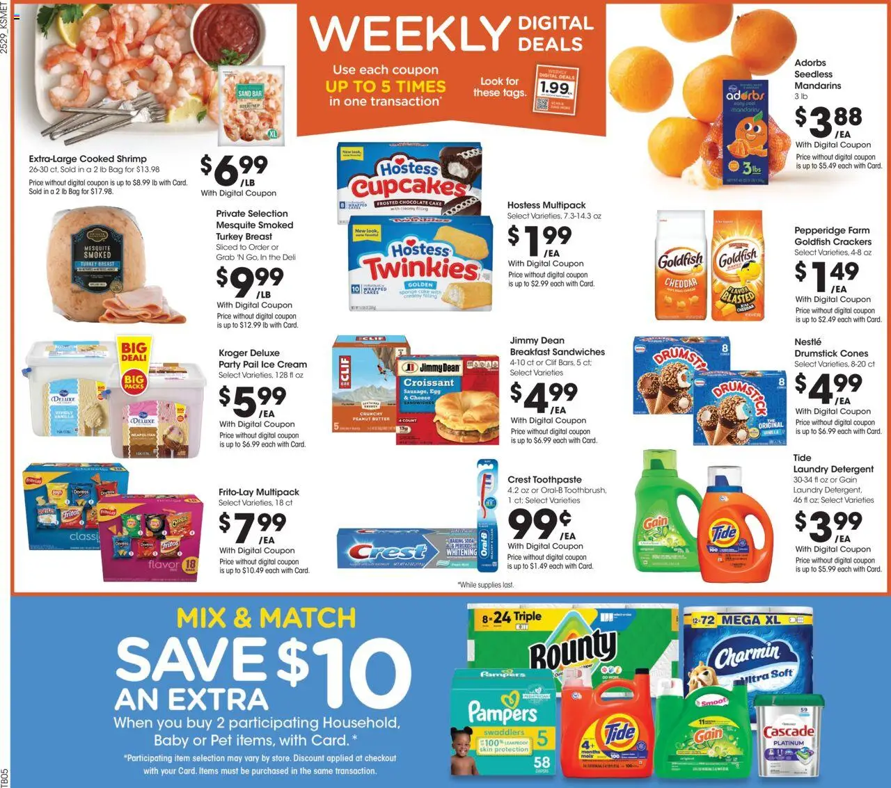 King Soopers Weekly Ad - valid from 20.08.2025 | Page: 2 | Products: Chocolate, Toothpaste, Cream, Sponge