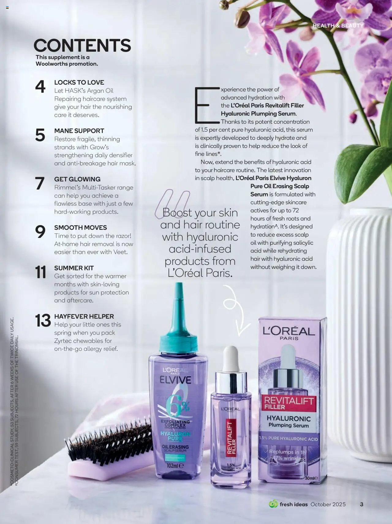 Woolworths catalogue - valid from 01.10.2025 | Page: 138 | Products: Razor, Argan oil, Sun protection, Allergy