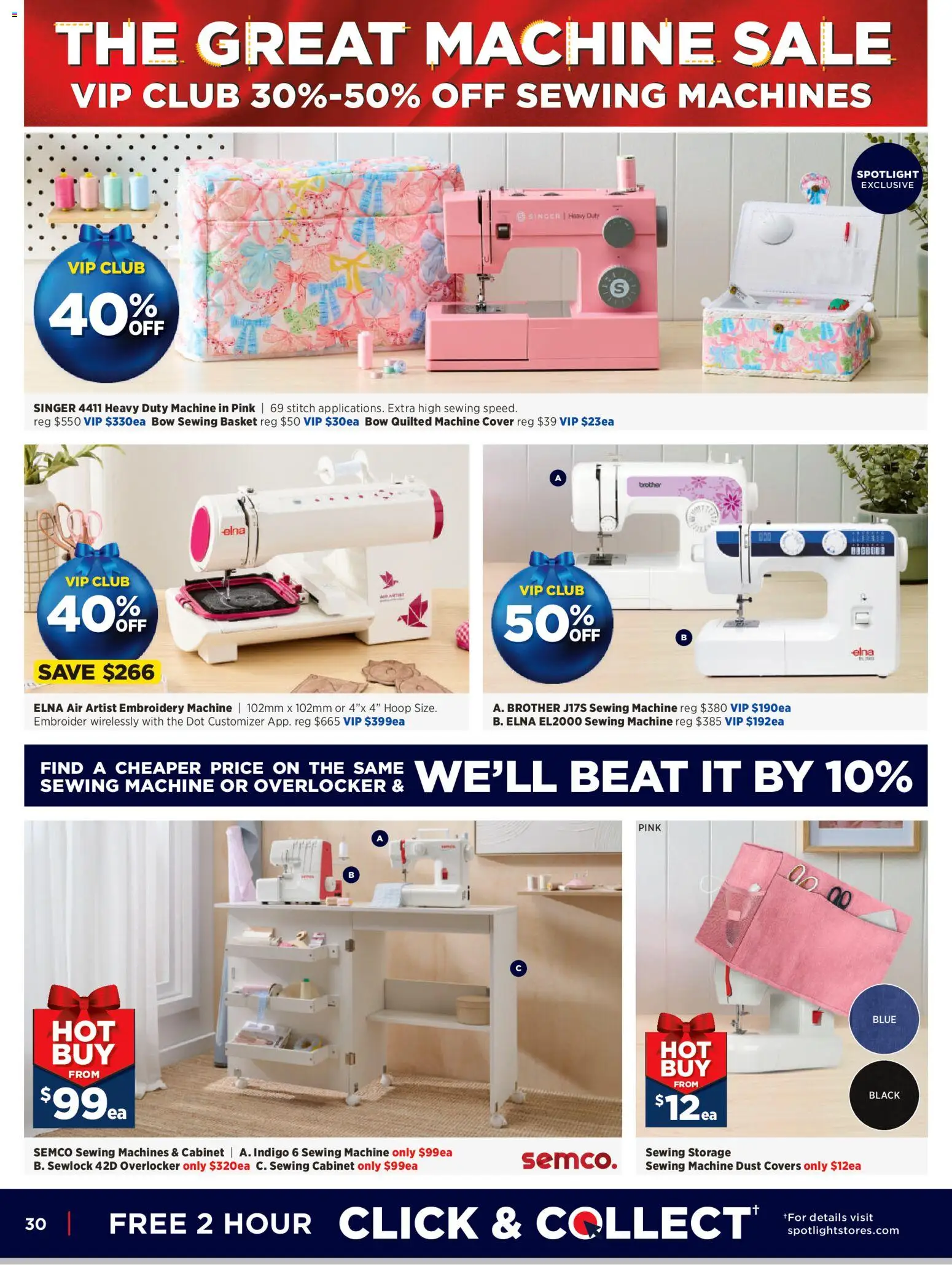 Spotlight catalogue - valid from 12.11.2025 | Page: 30 | Products: Cabinet, Basket, Sewing machine