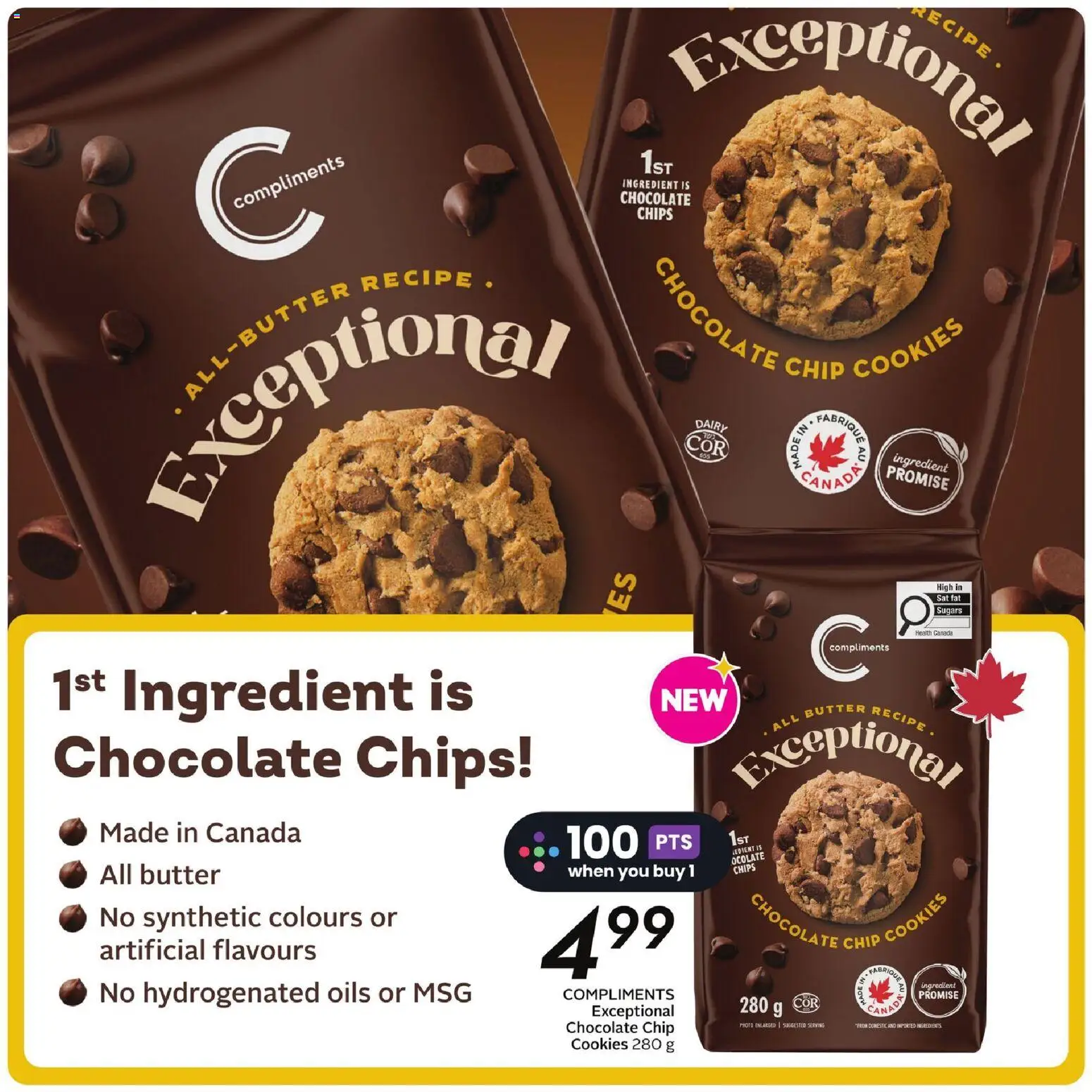Sobeys flyer valid from 19.02.2026 | Page: 18 | Products: Chips, Cookies, Butter, Chocolate